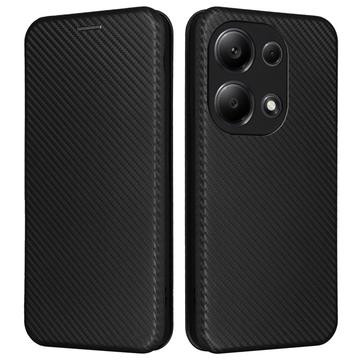 Xiaomi Redmi Note 13 Pro 4G/Poco M6 Pro Flip Tok - Szénszálas - Fekete