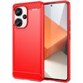 Xiaomi Redmi Note 13 Pro+ Szálcsiszolt TPU Tok - Szénszálas