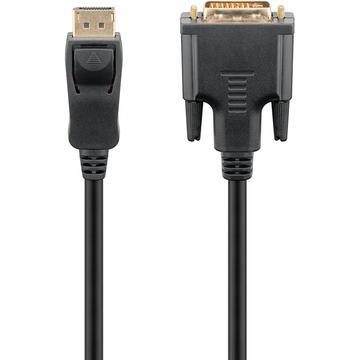 Adapterkabel för DisplayPort/DVI-D Guldpläterad