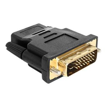 Delock Adapter DVI 24+1 tűs apa > HDMI anya - Fekete