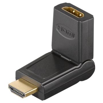 HDMI™-adapter 180°, Guldpläterad