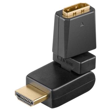 HDMI™-adapter 360°, Guldpläterad