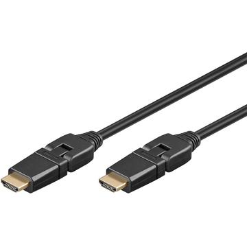 Höghastighets-HDMI™ 360°-kabel med Ethernet