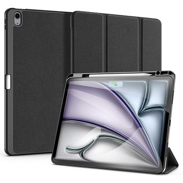 iPad Air 13 (2024) Dux Ducis Domo Tri-Fold Smart Folio Tok - Fekete