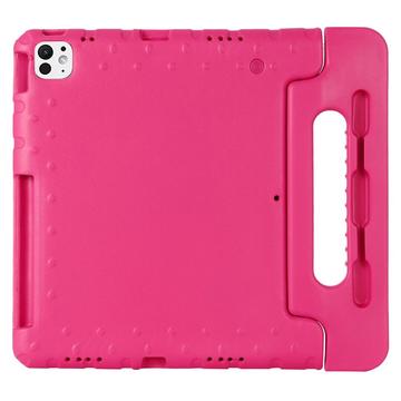 iPad Pro 13 (2024) Kids Carrying Shockproof Case - Hot Pink