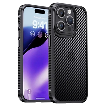 iPhone 15 Pro Max iPaky Hybrid Case - Carbon Fiber