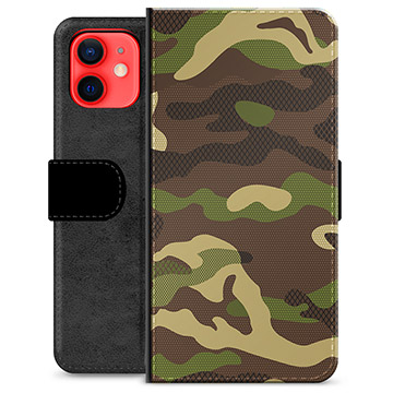 iPhone 12 mini prémium pénztárca tok - Camo