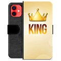 iPhone 12 mini prémium pénztárca tok - King