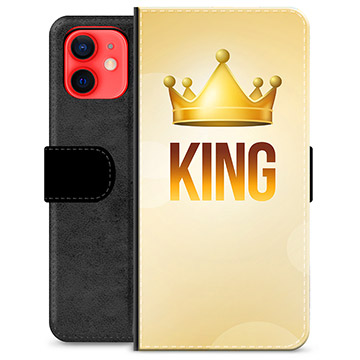 iPhone 12 mini prémium pénztárca tok - King