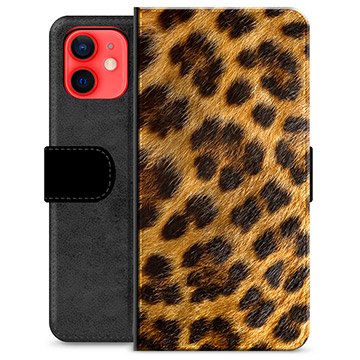 iPhone 12 mini prémium pénztárca tok - Leopard