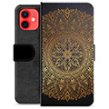 iPhone 12 mini prémium pénztárca tok - Mandala