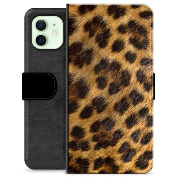 iPhone 12 Premium Wallet tok - Leopard