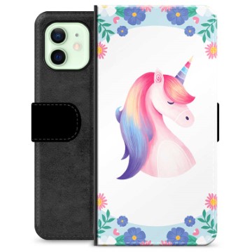 iPhone 12 Premium pénztárca tok - Unicorn