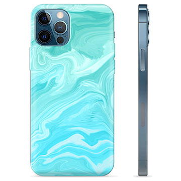 iPhone 12 Pro TPU tok - kék márvány