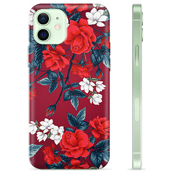 iPhone 12 TPU tok - Vintage Flowers