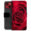 iPhone 13 Mini Premium pénztárca tok - Rose