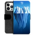 iPhone 13 Pro prémium pénztárca tok - Iceberg