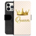 iPhone 13 Pro prémium pénztárca tok - Queen