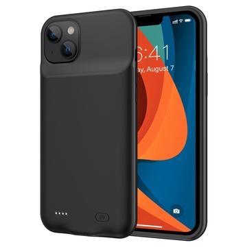 iPhone 14 Plus tartalék akkumulátor tok - 8500mAh - fekete