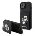 iPhone 15 Karl Lagerfeld Karl & Choupette tok Karl & Choupette tok - fekete