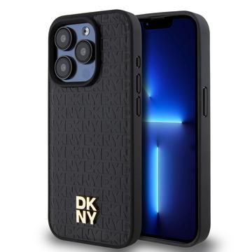 iPhone 15 Pro DKNY Repeat Pattern Stack Logo Case - MagSafe Compatible