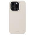 iPhone 15 Pro Holdit Silicone Case - Light Beige