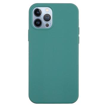 iPhone 15 Pro Folyékony Szilikon Tok - Zöld