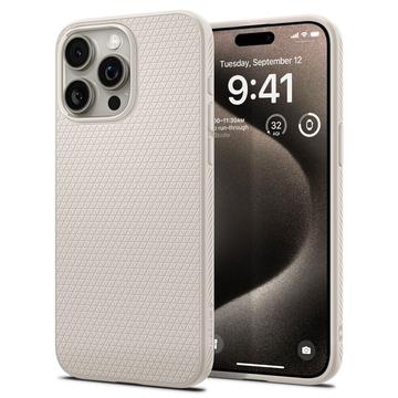 iPhone 15 Pro Max Spigen Liquid Air TPU tok - Titán természetes