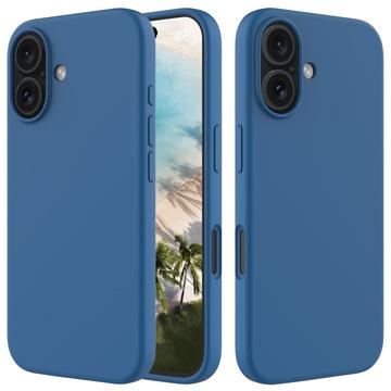 iPhone 16 Plus folyékony szilikon tok - Kék