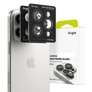 iPhone 16 Pro/16 Pro Max Ringke Kamera Lencsevédő - 2 db. - Fekete