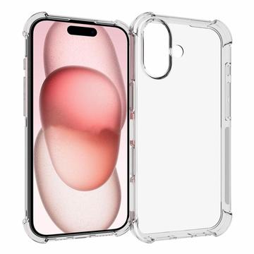 iPhone 16 Ütésálló TPU Tok - Átlátszó