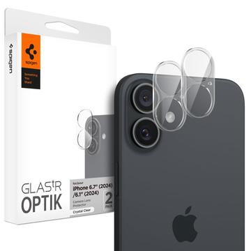 iPhone 16/16 Plus Spigen Optik.tR Kamera Lencsevédő - Fekete