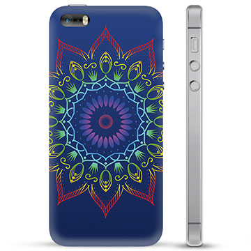 iPhone 5/5S/SE hibrid tok - színes mandala