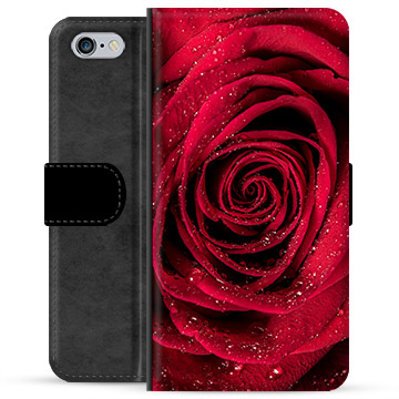 iPhone 6 / 6S Premium Wallet tok - Rose