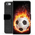 iPhone 6 / 6S prémium pénztárca tok - Football Flame