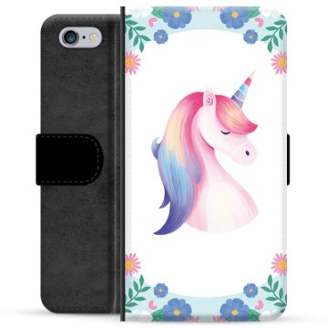 iPhone 6 / 6S Premium pénztárca tok - Unicorn