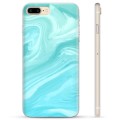 iPhone 7 Plus / iPhone 8 Plus TPU tok - kék márvány