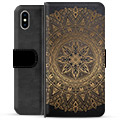 iPhone X / iPhone XS Premium pénztárca tok - Mandala