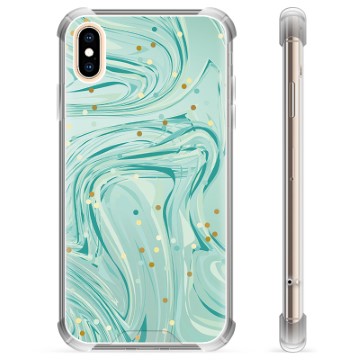 iPhone X / iPhone XS hibrid tok - zöld menta