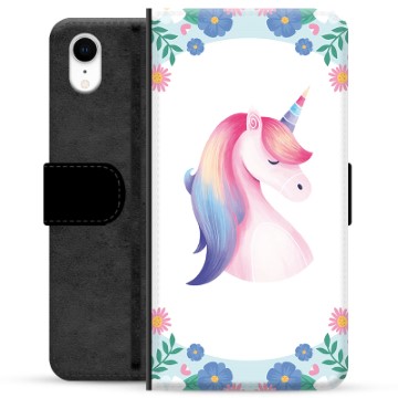 iPhone XR Premium pénztárca tok - Unicorn