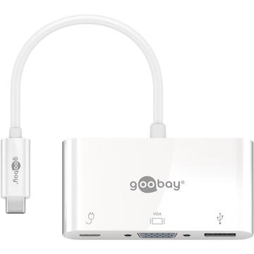 USB-C™ Multiport Adapter USB 3.0+VGA+C PD, vit