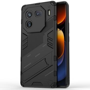 vivo iQOO 12 Pro Armor Series Hibrid Tok Támasztékkal - Fekete