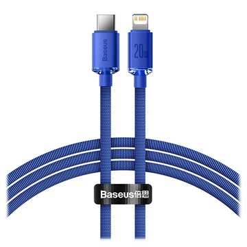 Baseus Crystal Shine USB-C / Lightning kábel CAJY000203 - 1,2 m - kék